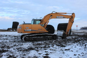 Excavator at work