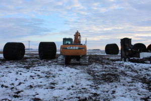 Excavator and Boot Trailer